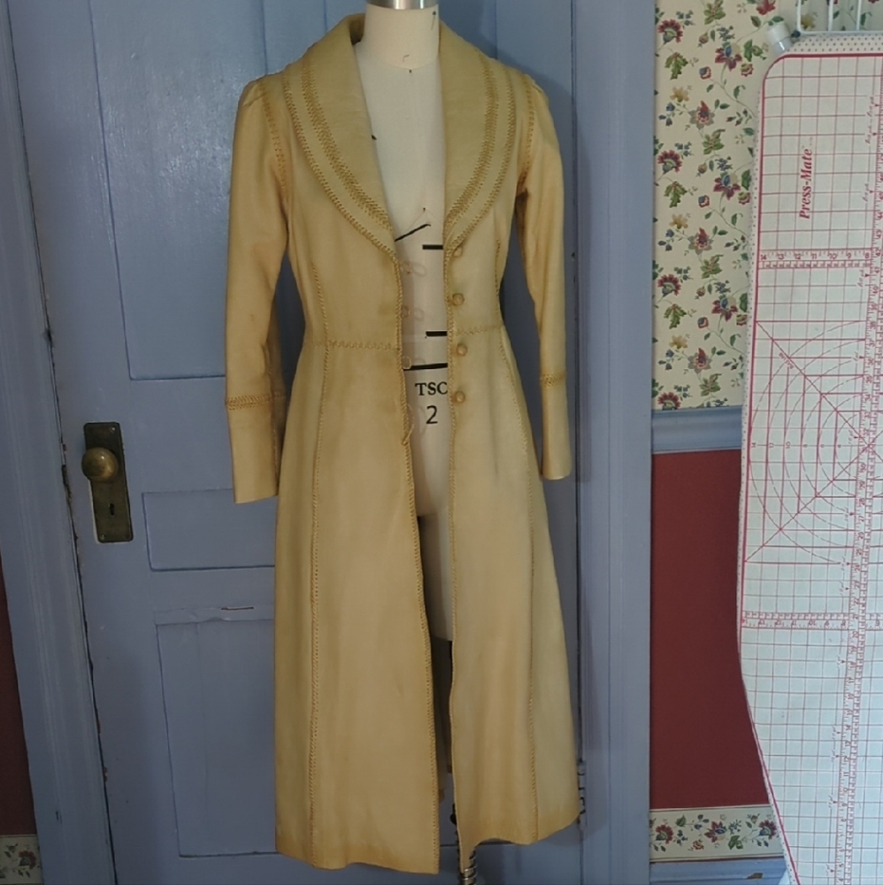 Vintage 70s Tan Leather Women's Coat
